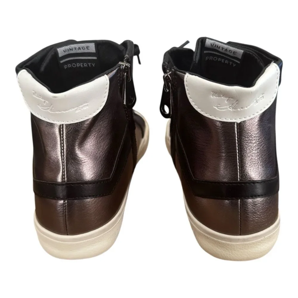 Vintage Havana Marta High top Women’s 10 Black Chrome Combo Distressed $155 - Picture 5 of 11